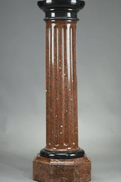 Online Pamono Late 19th Century Scagliola Cherry Red Column, 1890s
