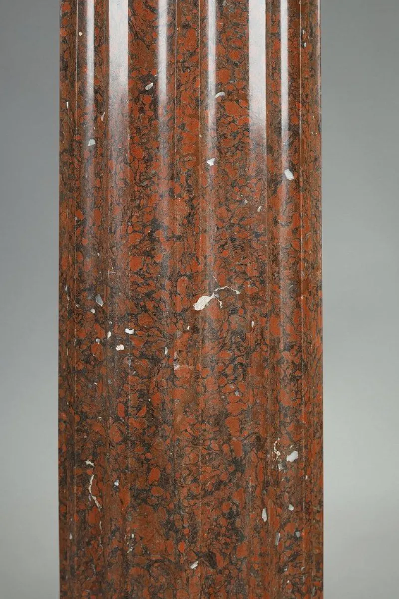 Online Pamono Late 19th Century Scagliola Cherry Red Column, 1890s