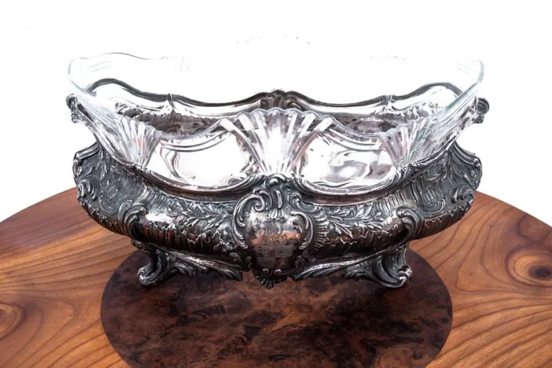Pamono Late 19th Century Silver Jardiniere, France> Planters And Jardiniere