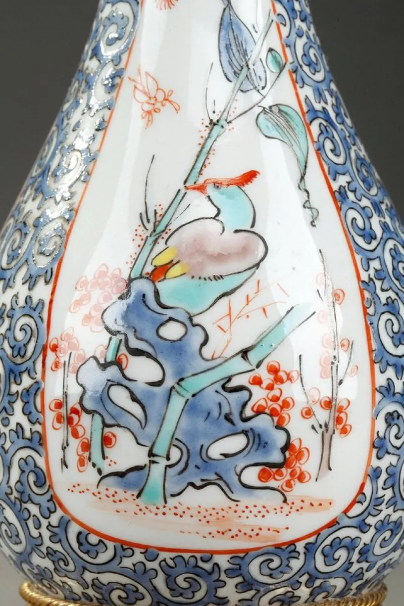 Pamono Late 19th-Century Porcelain Perfume Bottle from Samson, Paris> Bottles, Carafes & Jugs
