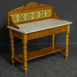 Discount Pamono Late Victorian Pine Washstand with Marble Top