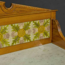Discount Pamono Late Victorian Pine Washstand with Marble Top