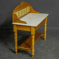 Discount Pamono Late Victorian Pine Washstand with Marble Top