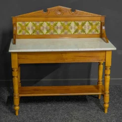 Discount Pamono Late Victorian Pine Washstand with Marble Top