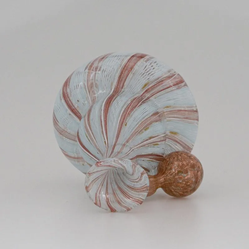 Outlet Pamono Latticino Murano Glass Perfume Bottle, Venice, Italy