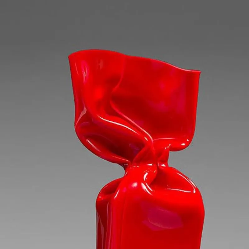 Pamono Laurence Jenkell, Wrapping Bonbon Red, Sculpture Model A, Acrylic Glass> Sculpture