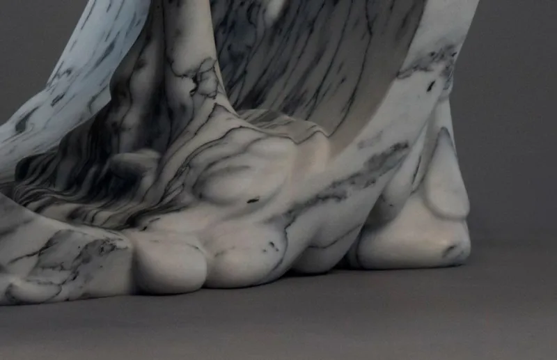 Pamono Lay Down Chaise Lounge in Pele De Tigre Marble by Manta