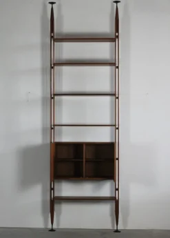 Pamono Lb7 Modular Bookcase in Teak Wood by Franco Albini for Poggi Pavia, Italy, 1956> Shelves & Wall Units