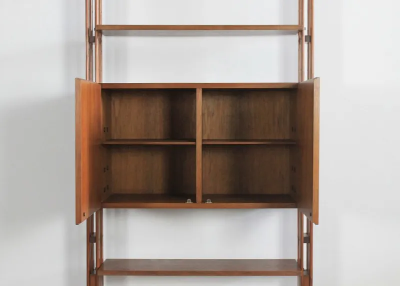 Pamono Lb7 Modular Bookcase in Teak Wood by Franco Albini for Poggi Pavia, Italy, 1956> Shelves & Wall Units