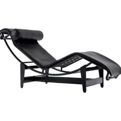 Outlet Pamono LC4 Black Chaise Lounge by Le Corbusier for Cassina