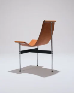 Pamono 3LC Chairs in Leather and Metal by Douglas Kelly, Ross Littell and William Katavolos for Laverne International, 1960s, Set of 2><noscript><img width=
