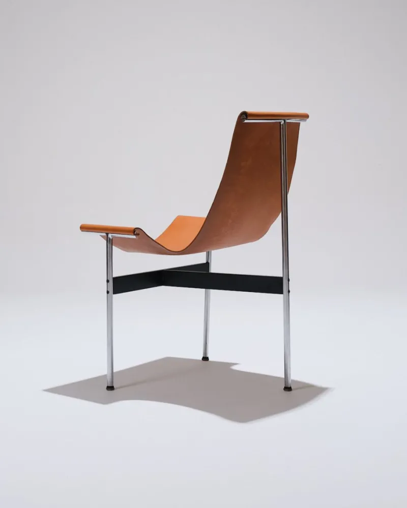 Pamono 3LC Chairs in Leather and Metal by Douglas Kelly, Ross Littell and William Katavolos for Laverne International, 1960s, Set of 2> Side Chairs & Dining Chairs