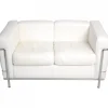 Pamono LC2 2-Seater Sofa in White Leather by Le Corbusier> Couches & Sofas
