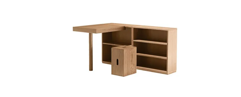 Online Pamono LC16 Writing Desk and Shelf in Wood by Le Corbusier for Cassina