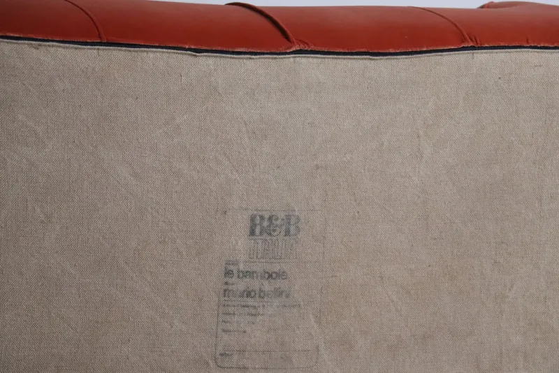 Pamono Le Bambole Sofa in Coral Velvet by Mario Bellini for B&B Italia, 1970s> Couches & Sofas