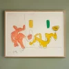 Pamono Le Corbusier, Se touchent les pieds, 1950s, Lithograph> Mid-Century