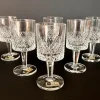 Outlet Pamono Lead Crystal Wine Glasses with Diamond Pattern from Barthmann, West Germany, 1970s, Set of 6