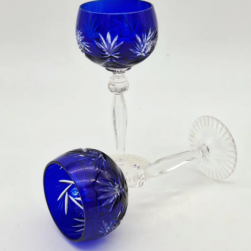 Discount Pamono Lead Crystal Wine Glasses from Annahütte, 1950s, Set of 2