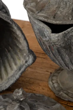 Hot Pamono Lead Garden Urns, 1920s, Set of 2