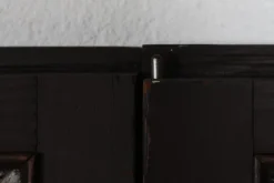 New Pamono Leaded Windows with Colored Panes in Frame of Dark Wood, Denmark, 1930s, Set of 2