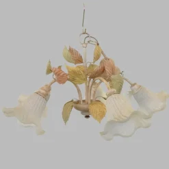 Pamono Leaf Effect Metal Chandelier> Ceiling Lights
