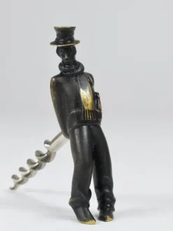 Sale Pamono Leaning Tipsy Gentleman Brass Bottle Opener by Richard Rohac, Vienna, 1950s