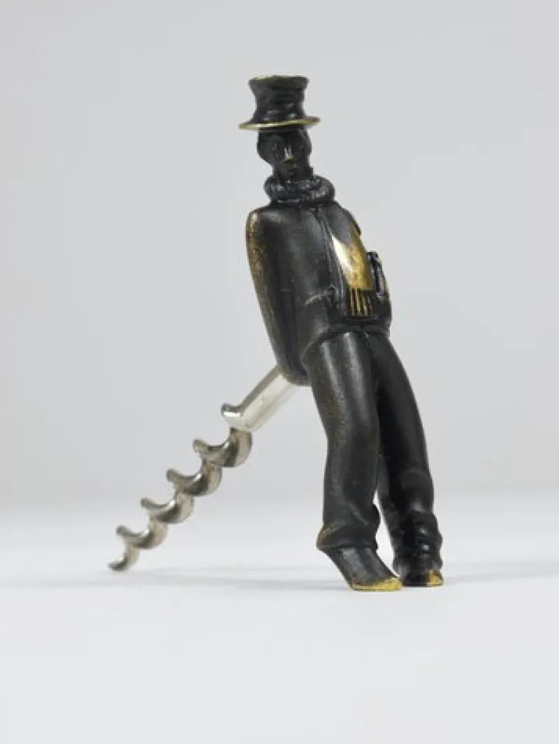 Sale Pamono Leaning Tipsy Gentleman Brass Bottle Opener by Richard Rohac, Vienna, 1950s