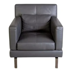 Sale Pamono Leather Amber Chair by Amberg for Brühl