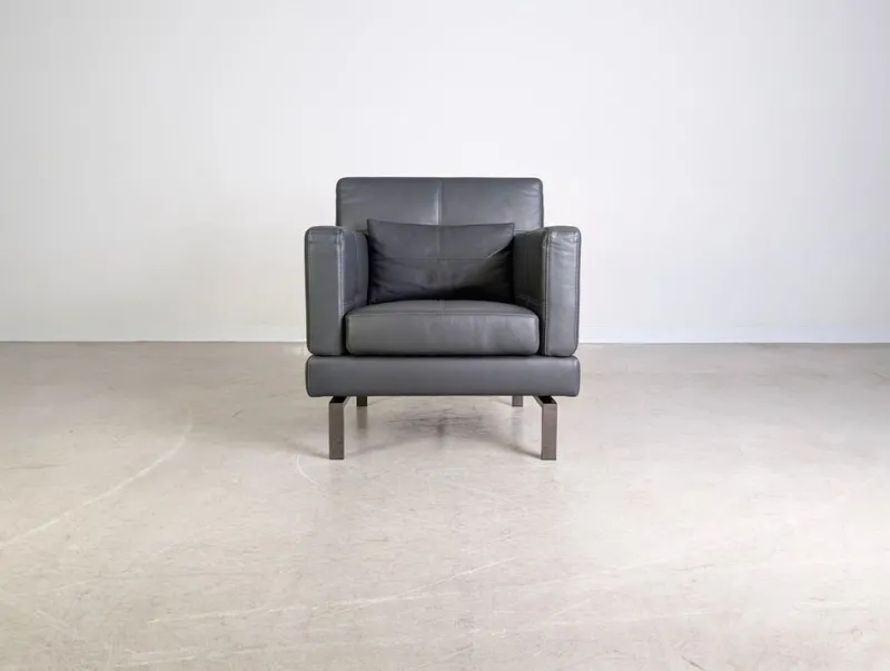 Sale Pamono Leather Amber Chair by Amberg for Brühl