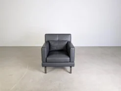 Sale Pamono Leather Amber Chair by Amberg for Brühl