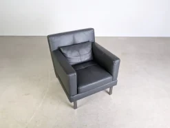 Sale Pamono Leather Amber Chair by Amberg for Brühl