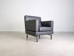 Sale Pamono Leather Amber Chair by Amberg for Brühl