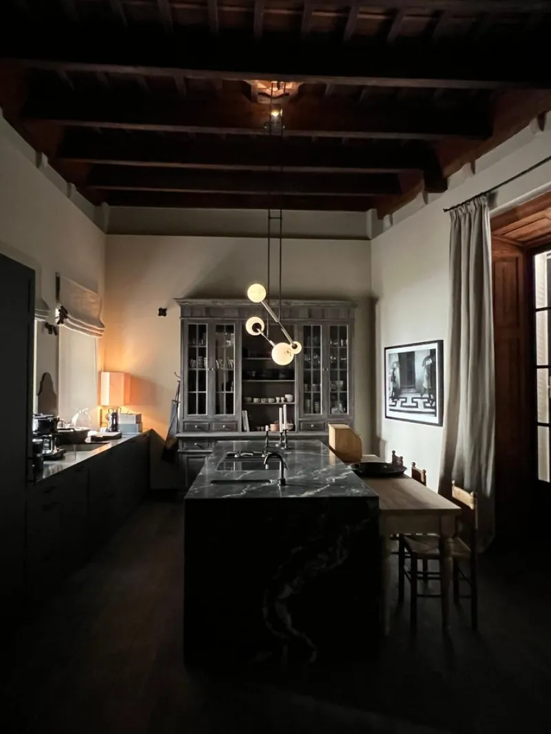 Pamono Leather and Alabaster Mobile Chandelier by Contain> Ceiling Lights