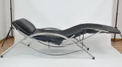 Discount Pamono Leather Chaise Lounge, 1980s
