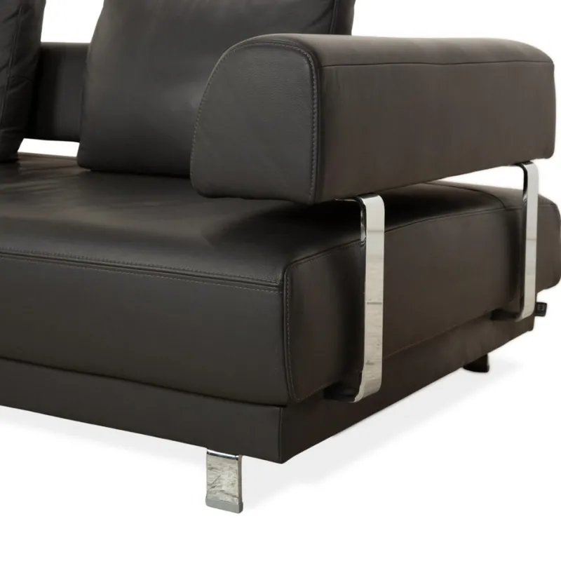 Clearance Pamono Leather Corner Sofa by Ewald Schillig