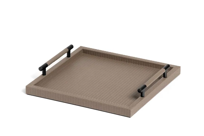 Pamono Leather Dedale Tray> Decorative Objects