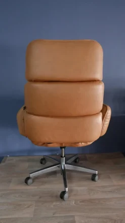 Hot Pamono Leather Executive Chair by Otto Zapf for Topstar, Germany, 1980s
