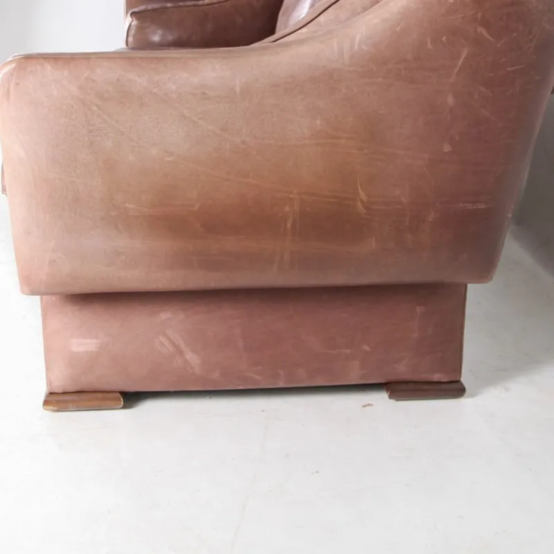 Pamono Leather Knole Sofa, 1970s