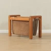 Pamono Leather Magazine Holder, 1960s> Magazine Racks