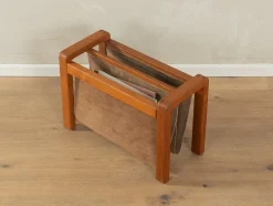 Pamono Leather Magazine Holder, 1960s> Magazine Racks