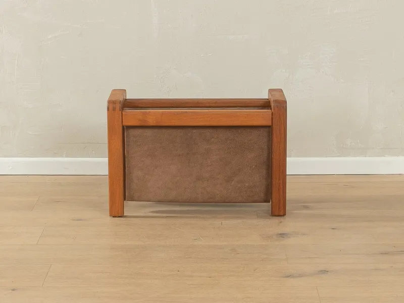 Pamono Leather Magazine Holder, 1960s> Magazine Racks
