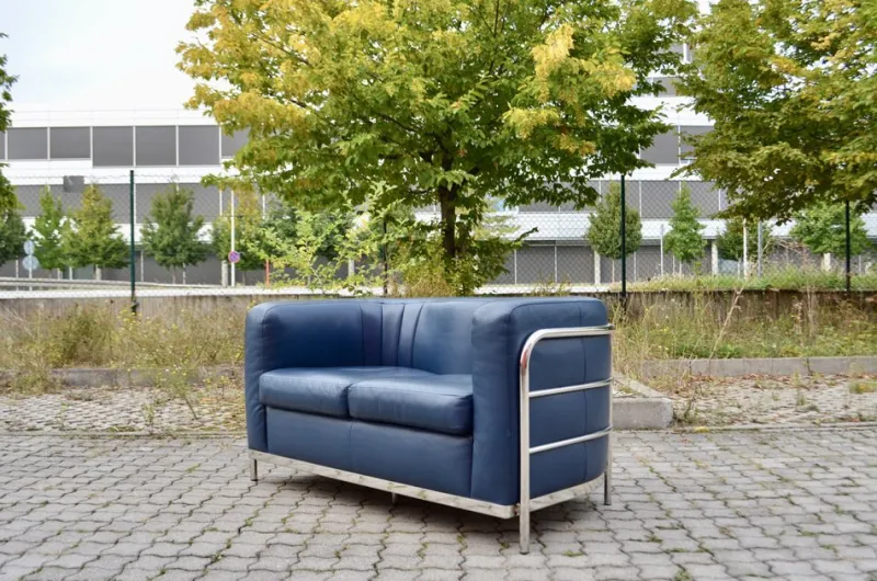 Pamono Leather Onda Sofa & 2 Armchairs by De Pas, D'Urbino & Lomazzi for Zanotta, Set of 3> Living Room Sets