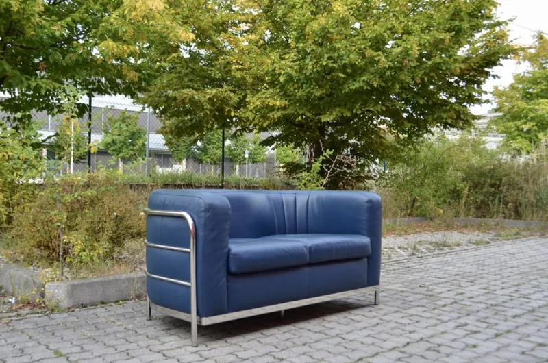 Pamono Leather Onda Sofa & 2 Armchairs by De Pas, D'Urbino & Lomazzi for Zanotta, Set of 3> Living Room Sets