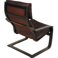 Pamono Leather Poäng Chairs & Footrest by Noboru Nakamura for IKEA, 1990s, Set of 3> Couches & Sofas