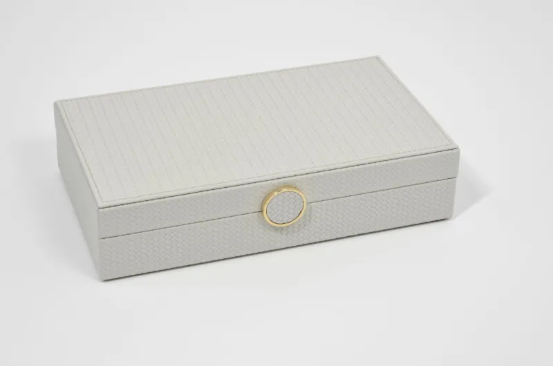 Pamono Leather Prestige Jewellery Box from Pinetti> Trunks, Crates & Baskets