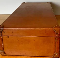 Hot Pamono Leather Suitcase from Louis Vuitton, Paris, France, 1920s