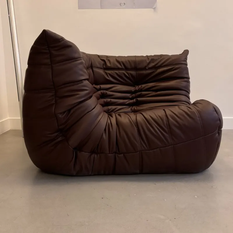 Clearance Pamono Leather Togo Set by Michel Ducaroy for Ligne Roset, 1973, Set of 3