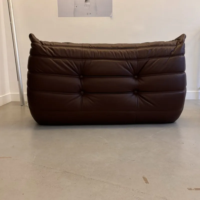 Clearance Pamono Leather Togo Set by Michel Ducaroy for Ligne Roset, 1973, Set of 3