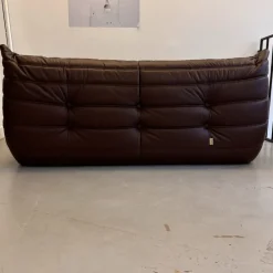 Clearance Pamono Leather Togo Set by Michel Ducaroy for Ligne Roset, 1973, Set of 3