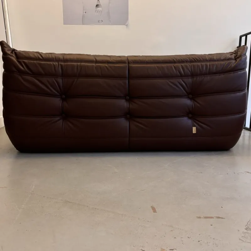 Clearance Pamono Leather Togo Set by Michel Ducaroy for Ligne Roset, 1973, Set of 3